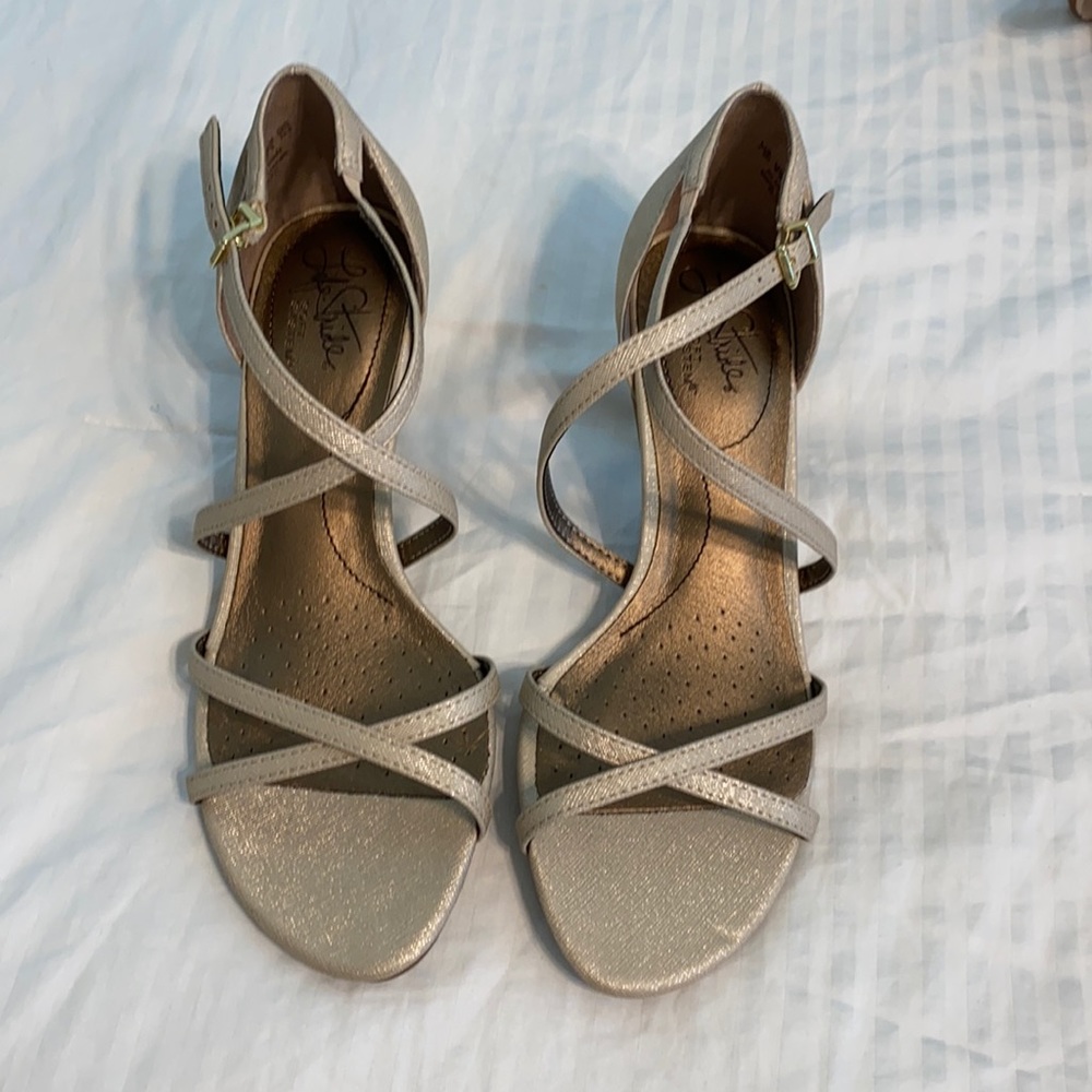 Soft gold heels